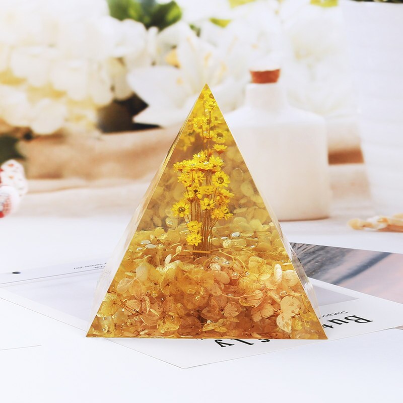 Large Pyramid Silicone DIY Mold for Resin Jewelry Making Ornament Home Decor White