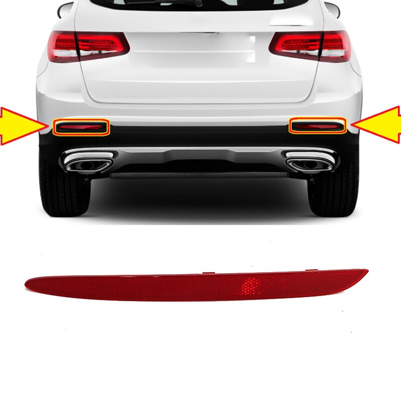 Rear Bumper Reflector Light Trim Warning Lamp For Mercedes-Benz GLC GLE W177 R172 W213 W205 C190 C217 2178200174 2178200274