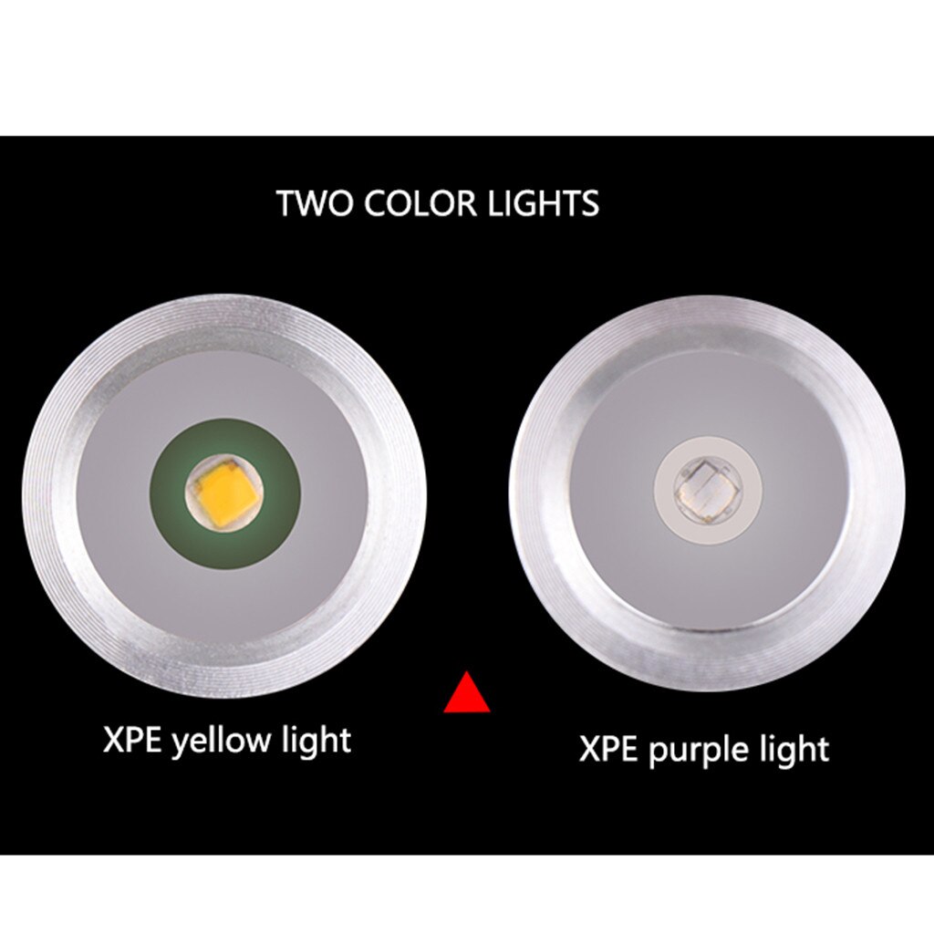 Pen Light Mini Portable Led Flashlight Ultra Violet Xpe Led Flashlight Purple Inspection 2 X Aaa Lamp For Camping Hiking Out#30