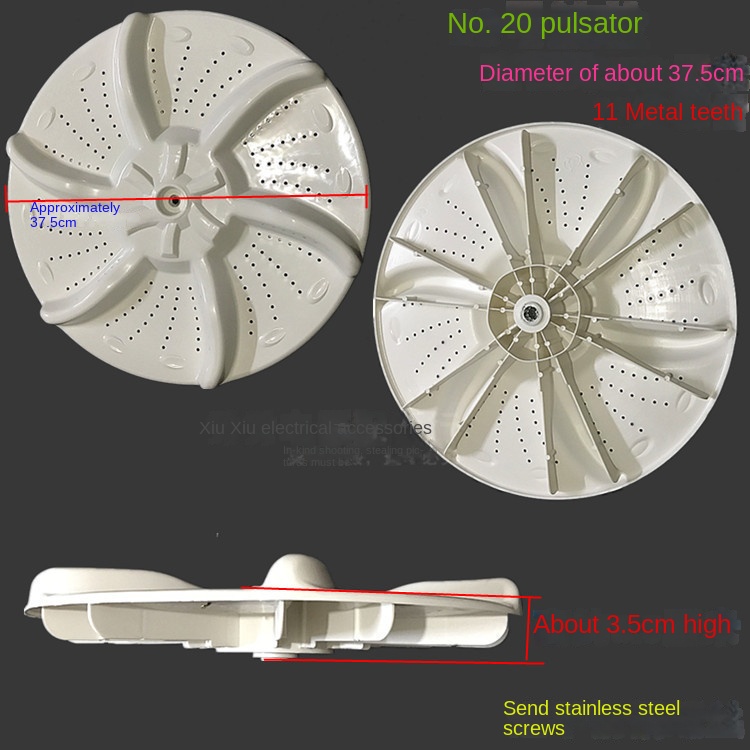 Washing Machine Pulsator Water Impeller Turn Plate Base Water Wheel11Teeth 32cm Square Hole34cm11Universal Gear Pulsator Spinner: Pink