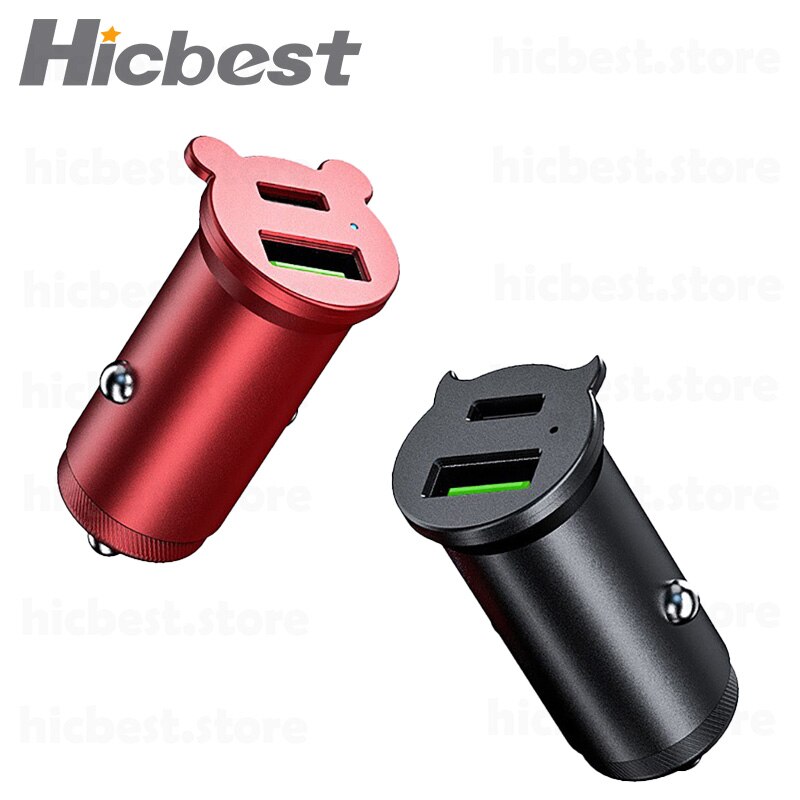 45W Aluminum PD Car Charger for iPhon Car PD Charger PD3.0 FCP SCP AFC Auto Adapter for iPhon 12 SE 11 Pro Samsung S20 Huawei