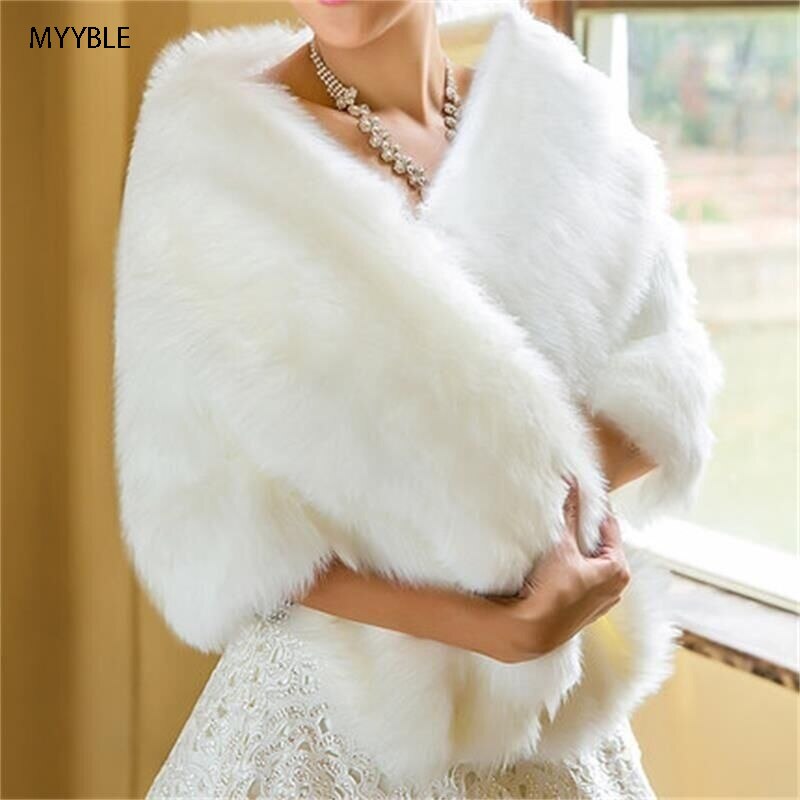 MYYBLE , , abrigo de cuero de boda, chal, chaqueta de novia, accesorios de boda