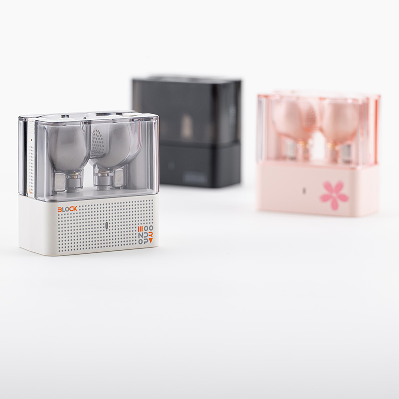 MOONDROP BLOCK High Semi in ear Flath ead Earbuds Bluetooth V5.4 13mm Bass-Enhanced Dynamic Driver Touch Operation