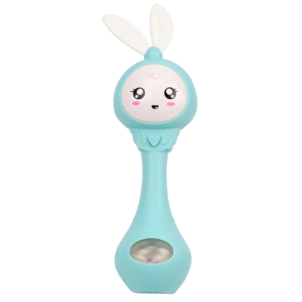 Electric Musical Flashing Baby Rattles Baby Infant Hand Bells Cute Rabbit Hand Bells Newborn Infant Early Educational Toys #30: green