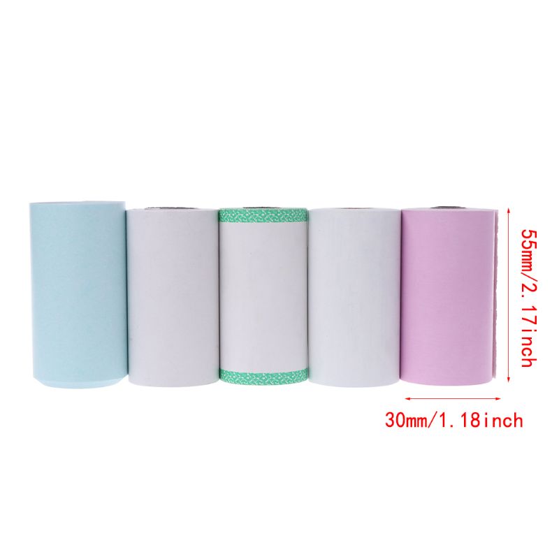 Photo Paper Mini Printable Sticker Roll Thermal Printers Clear Printing Smudge-Proof Portable