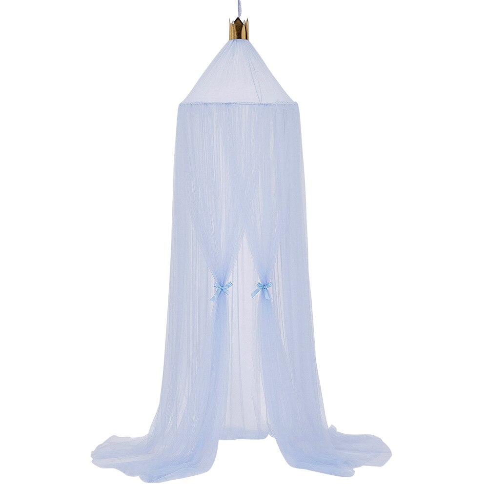 Baby Bed Foldable Mosquito Net Kids Bedding Dome Crown Hanging Canopy Curtain Princess Play Tent Girl Cribs Baby Room Decoration: WJ3664G