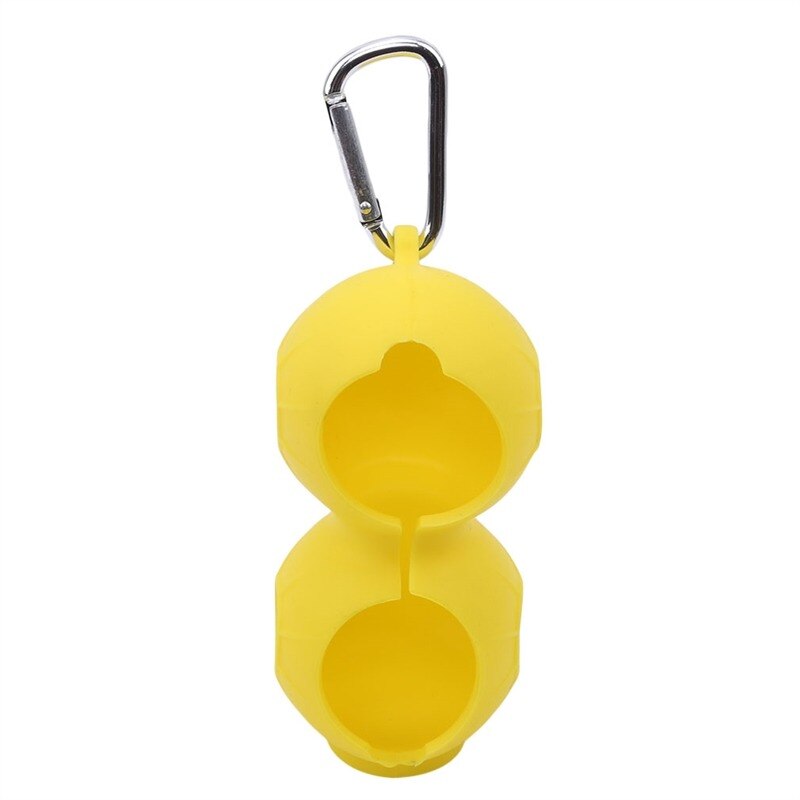 Bolsa de minigolf portátil para exteriores, soporte de 2 bolas, Mini riñonera, paquete de herramientas deportivas, pelotas de Golf, funda de silicona, funda de pelotas de Golf