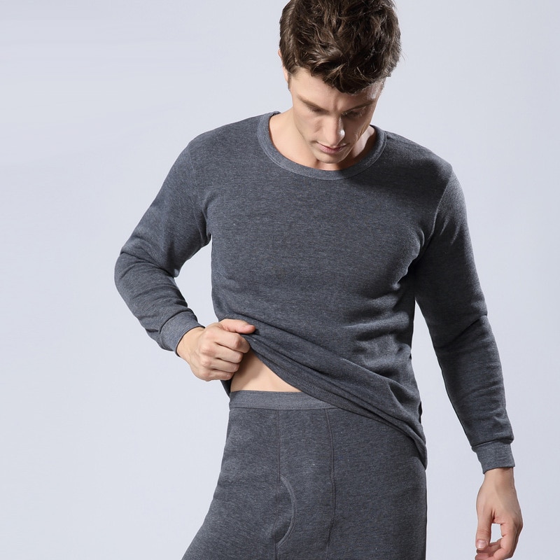 LUWCON Brand Underwear Long Johns Winter Mens Warm Thermal Underwear Add wool Long Johns Thick Plus Thermal Long Johns Sets