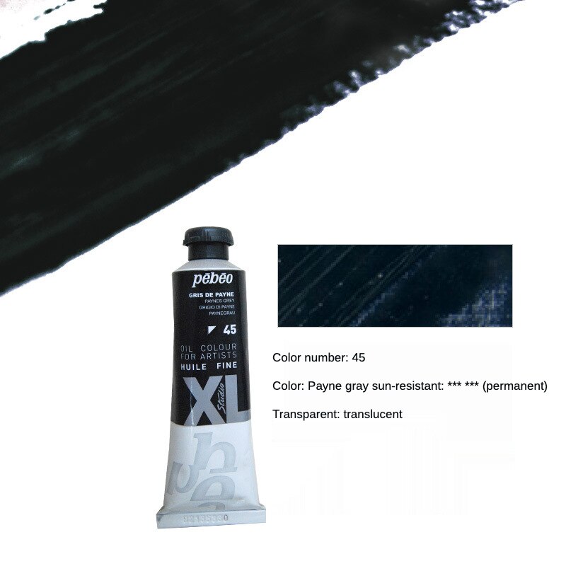 Pebeo 200ML Oil Paints Tube Single Oil-painting Pigment Colors for Artists Students Beginners Art Supplies Part 2: 45-200ML