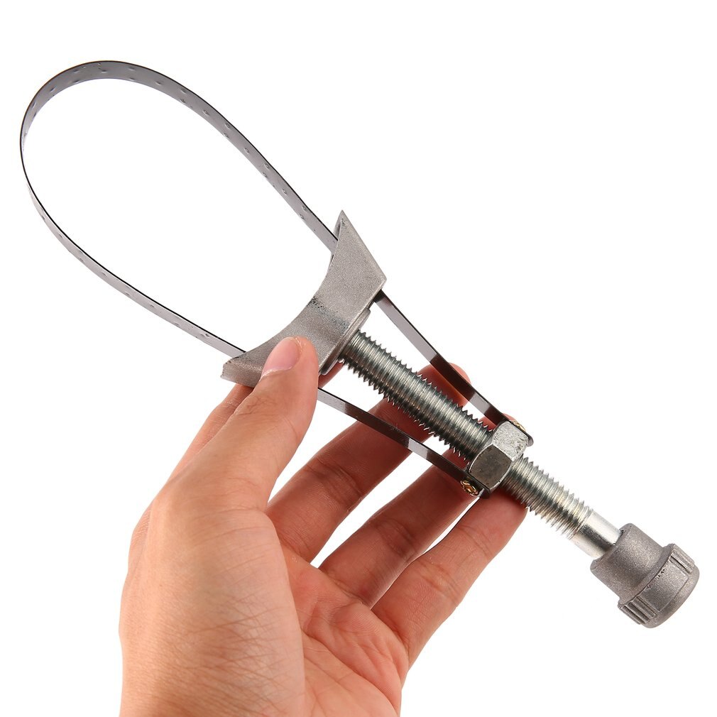 Llave de correa de filtro de aceite de hasta 120mm de diámetro, herramienta de extracción de filtro de aceite ajustable, herramientas portátiles de mano para automóvil