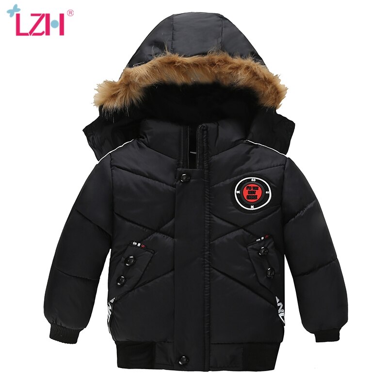 LZH enfants hiver vêtements d'extérieur à capuche manteaux bambin garçons doudoune enfants hiver vestes pour garçons vêtements rembourrés de coton