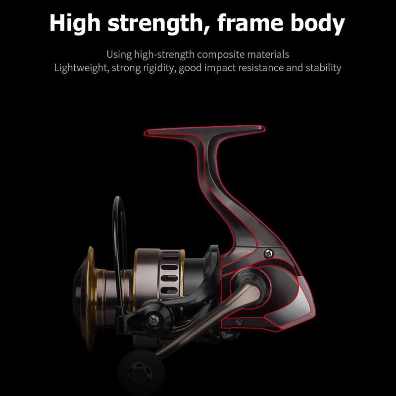 Fishing Reel HE7000 Max Drag 10kg 5.2:1 High Speed Metal Spool Spinning Reel Saltwater Reel carp Reel Fishing Fishing Reels
