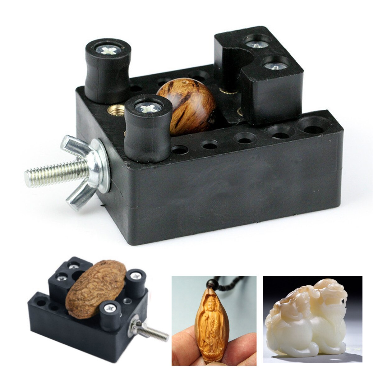 2 Type Mini Carving Bench Clamp Drill Press Vise Hand Clip Flat DIY Jewelry Art Sculpture Craft Tool Table Vise