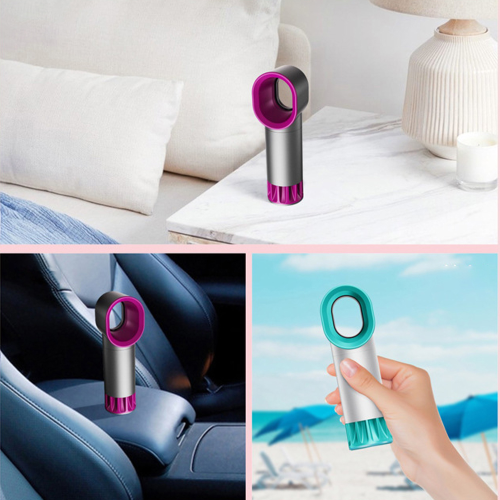 Mini fläkt fläkt handhållen bladlös fläkt luftkylare usb laddningsbar med led ljus display bärbar kylfläkt för utomhusbruk