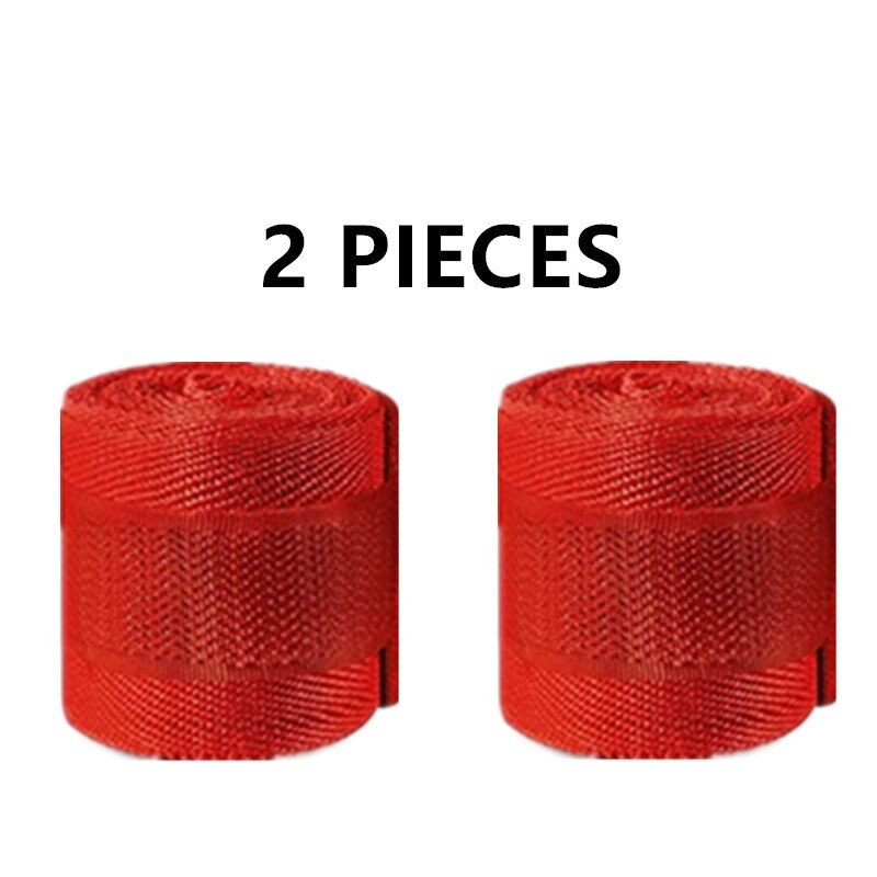2 Rolls 2.5M Cotton Boxing Bandage Sports Strap Sanda Gauntlets MMA Hand Gloves Wraps Belt Wraps Bandage For Competition: Red