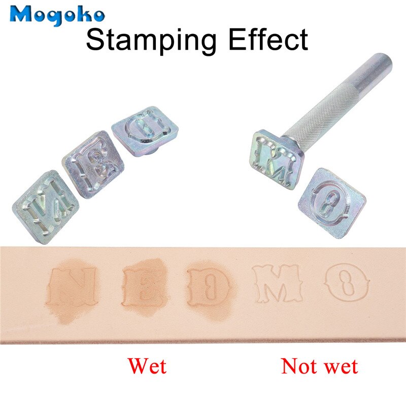Mogoko 19mm Letter Alphabet Stamp Punch Kit Saddle Making Tools Leather Craft Carving Embossing Stamp DIY Handmade Art Working
