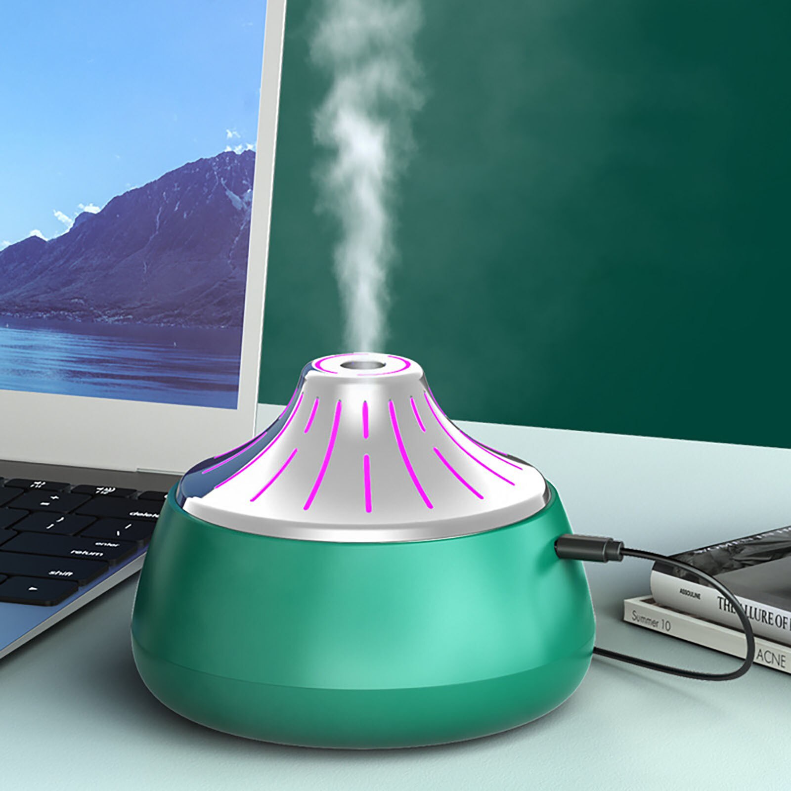 Mini Humidifier Desktop Usb Electric Air Aroma Office Mute Household Air Humidifier Oil Aromatherapy Mist-maker