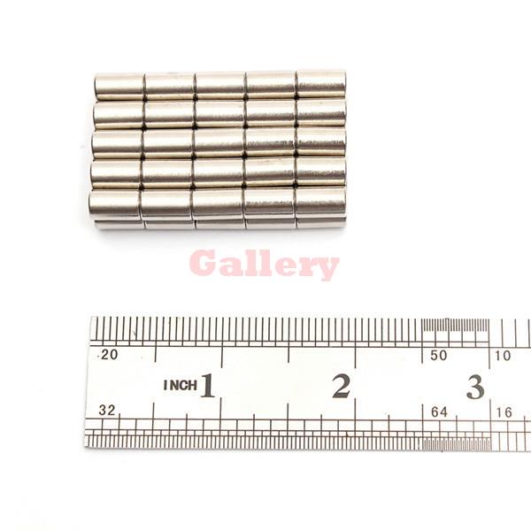 100 piezas N50 fuerte imanes de neodimio disco 6x10mm