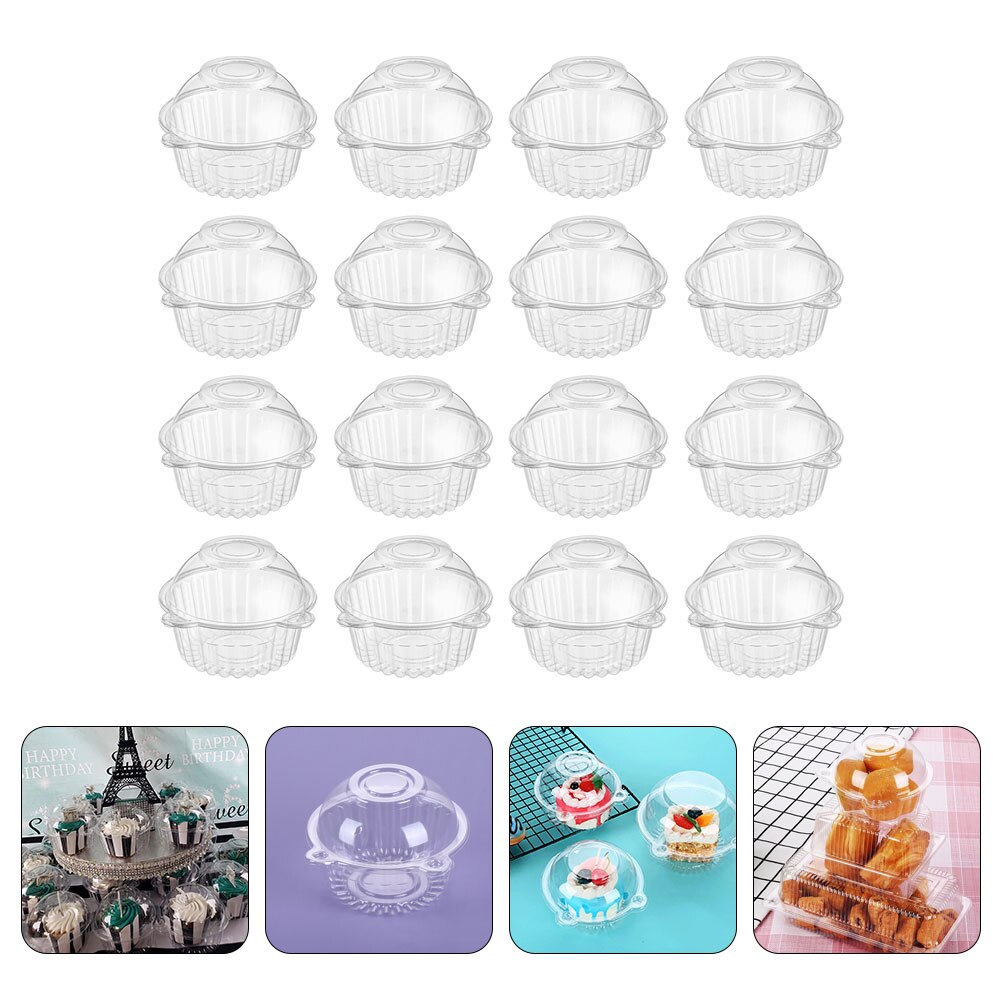 50Pcs Praktische Cake Storage Case Draagbare Cake Carrier Container Taart Verpakking