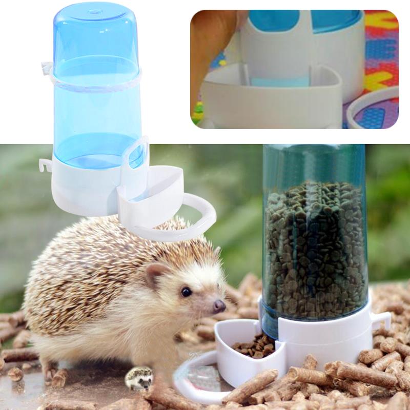 Voerbak voor huisdieren, drinkbak voor huisdieren, automatische dispenser voor klein dier, voer voor hamster, egel, konijn, drinkbak voor huisdieren