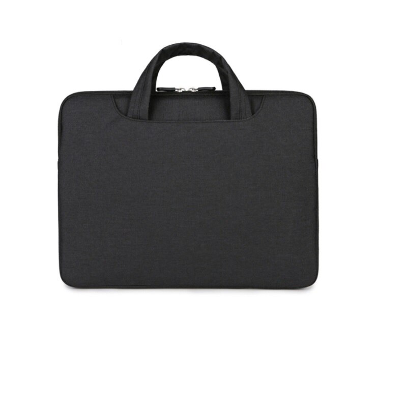 man zakelijke tas bostanten maleta 13 inch laptop tas aktetas vrouwen business document bestanden tas slanke handtas: Zwart