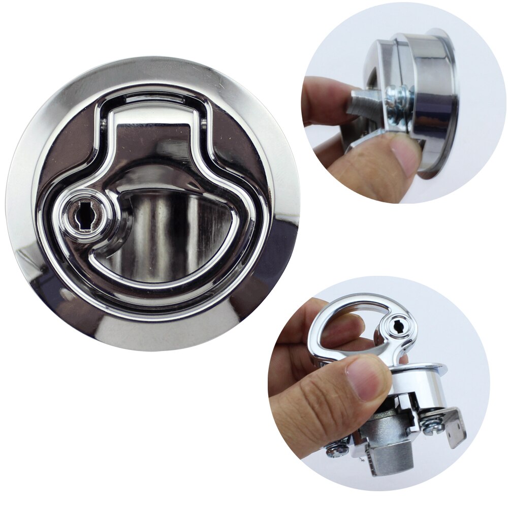 50mm Stainless Deck Filler AISI 316 Stainless Steel Fuel Water Waste Diesel Gas Key Marine Boat Hardware Cap Filler 2"