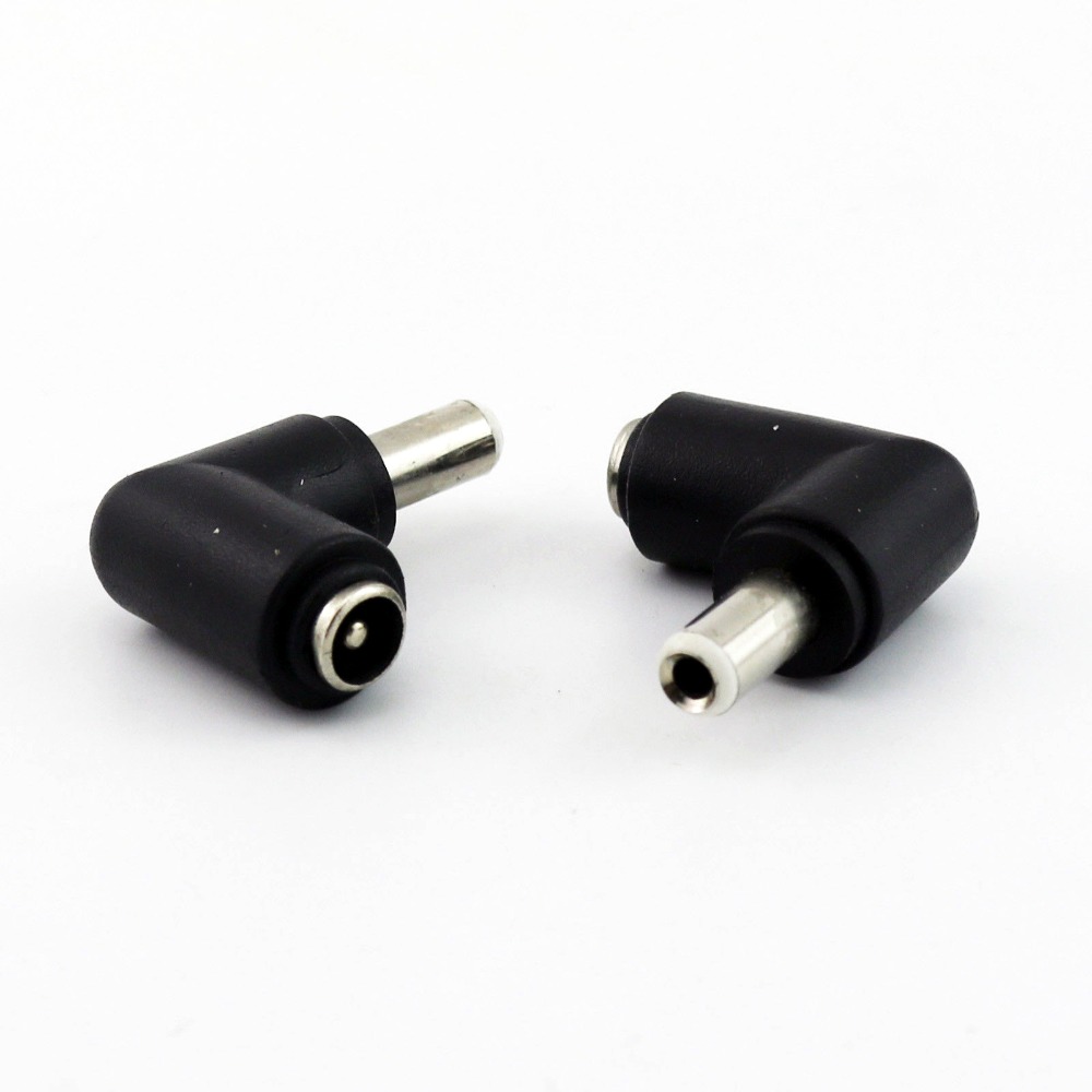 20 stuks DC 5.5x2.1mm Vrouwelijke Jack Naar 5.5mm x 2.5mm Mannelijke Plug 90 Graden Rechts hoek Adapter Connector