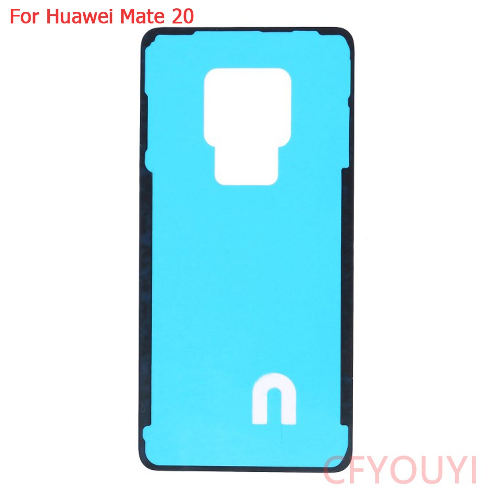 Para huawei mate 20 bateria traseira porta capa habitação adesivo adesivo cola