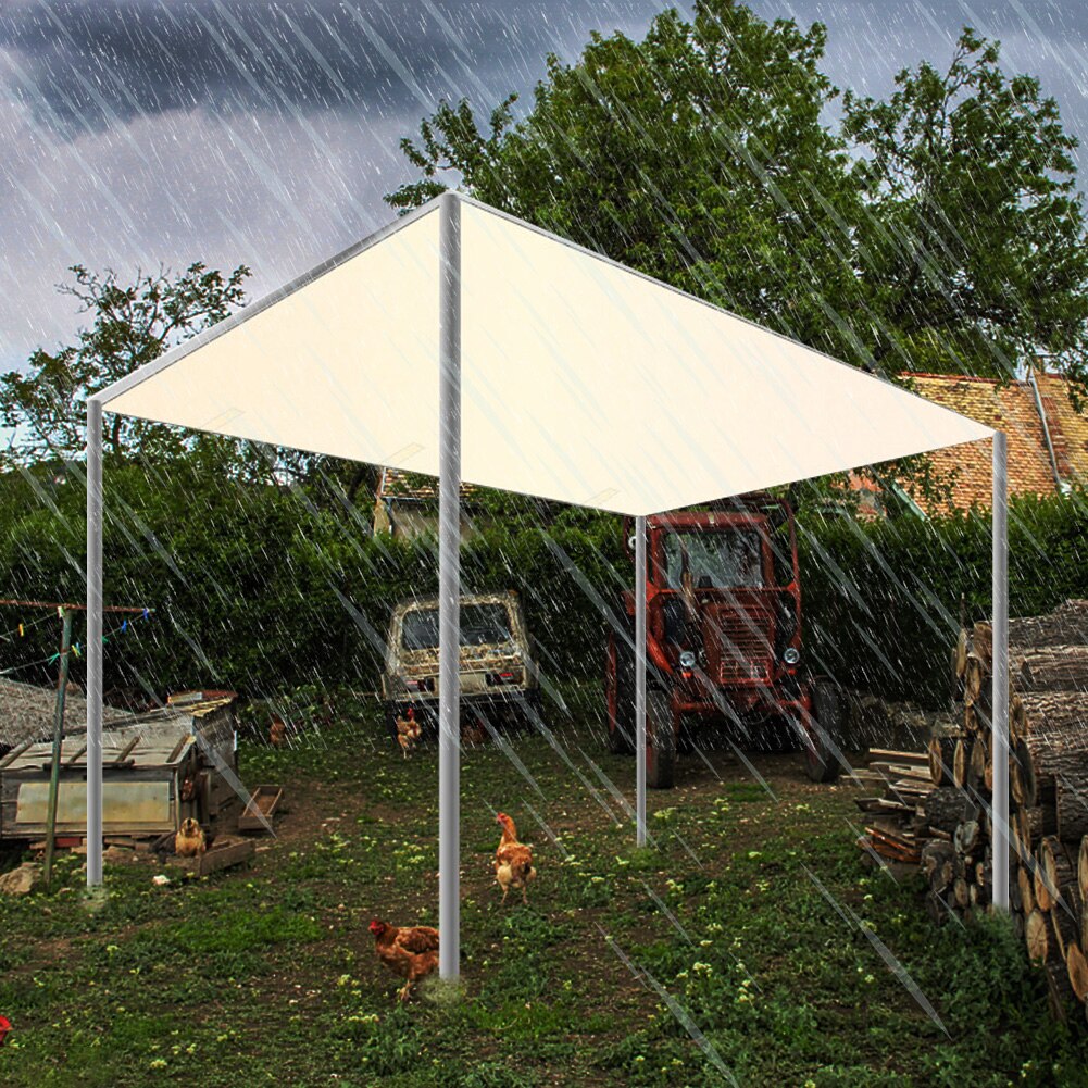 Enkel montering vanntett markise skyggelegging uv blokk plen terrasse bakgård utendørs terrasse slitesterk solskjerm seil hage pergola: 2.6 x 2.5m