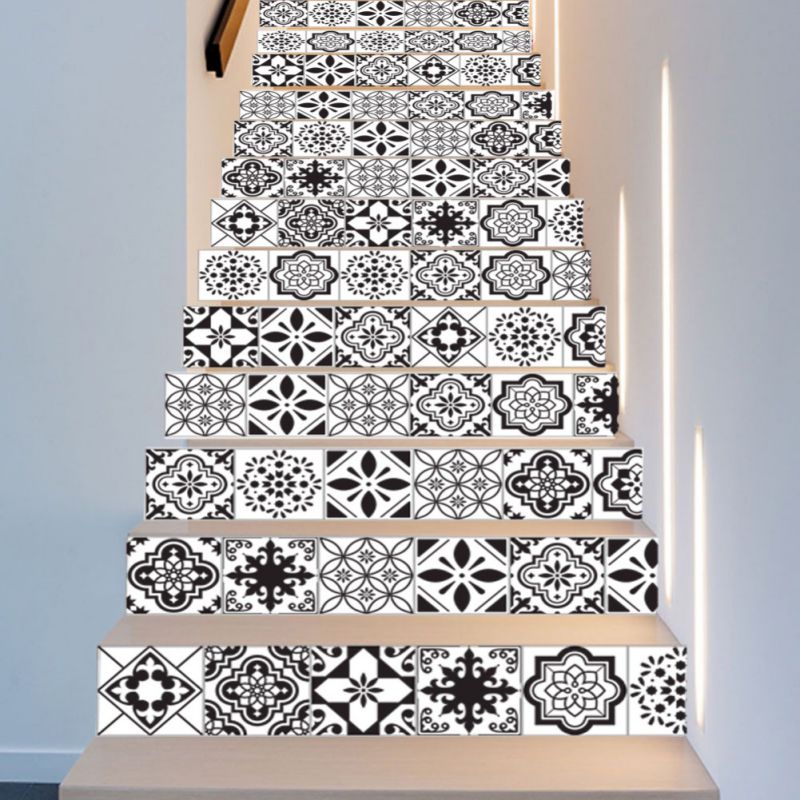 13pcs/set 3D Stair Riser Floor Stickers Waterproof Removable Self Adhesive DIY Stairway Decals Murals Decoration #2 #