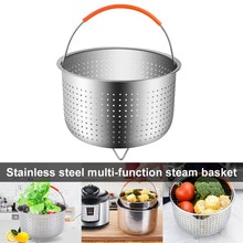 Vaporizador de acero inoxidable, cesta para vegetales escurridor, olla a presión, herramienta de cocina para el hogar LBShipping