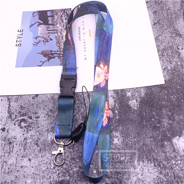 Pattern Neck Strap Lanyards for Keys ID Card Gym Mobile Phone Straps USB Badge Holder DIY Hang Rope Lariat Lanyard: DZ-A03-2