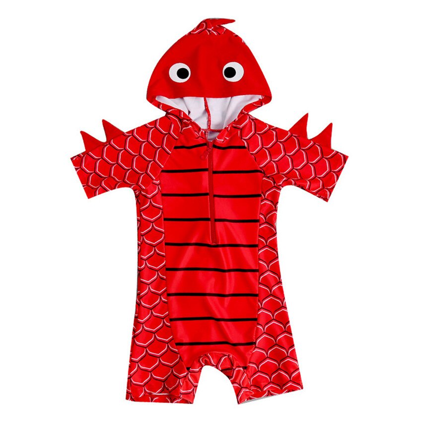 YANGMAILE Kind Baby Jongens 18 M-5 T Dinosaurus Hooded badpak Korte Mouw Zwembad Strand Badmode modis maillot de bain Y *