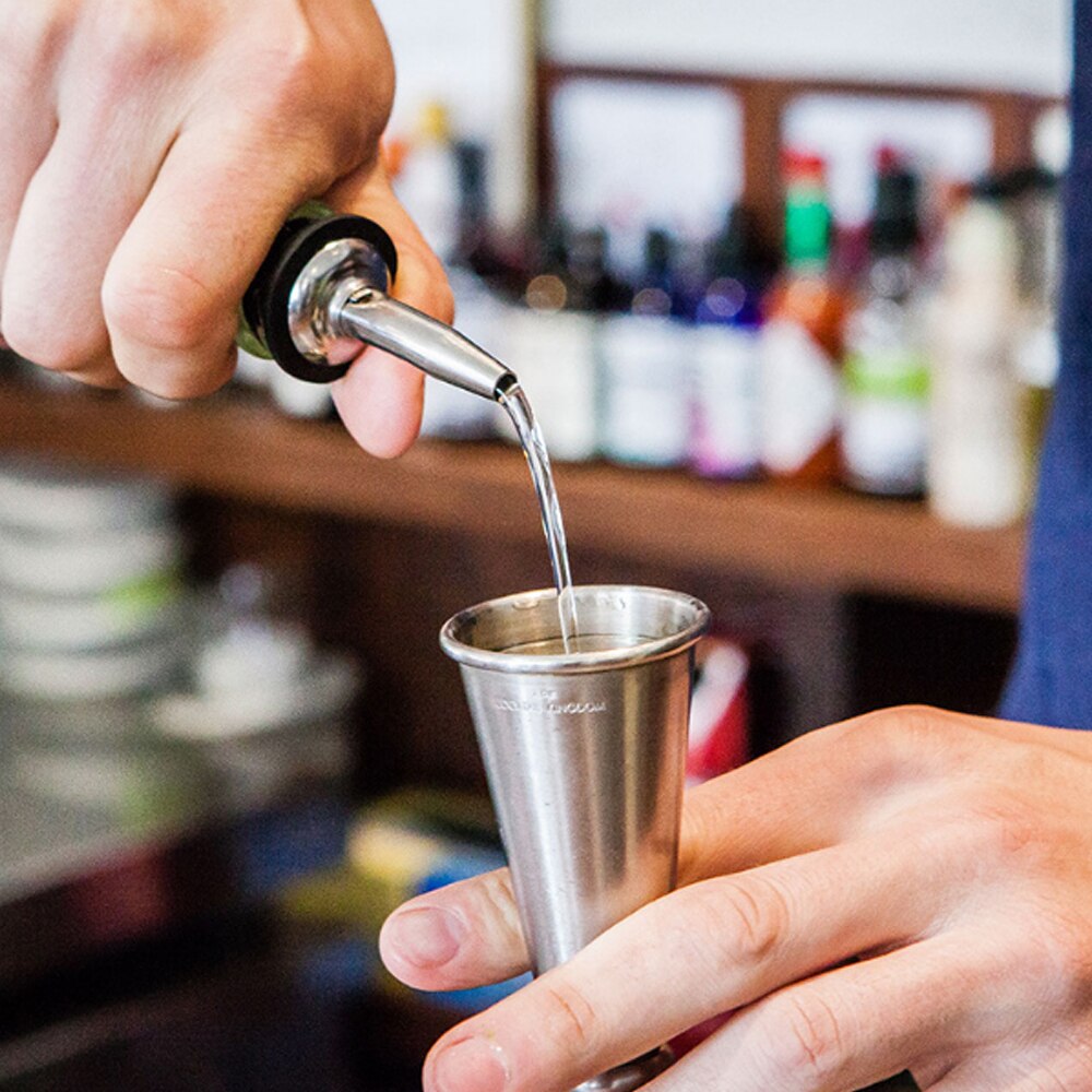 Cocktail Double Head Bar Jigging Machine Stainless Steel Measuring Wine Bartender Tool Ounce Cup Scale Volume Cocktail Glass*^*