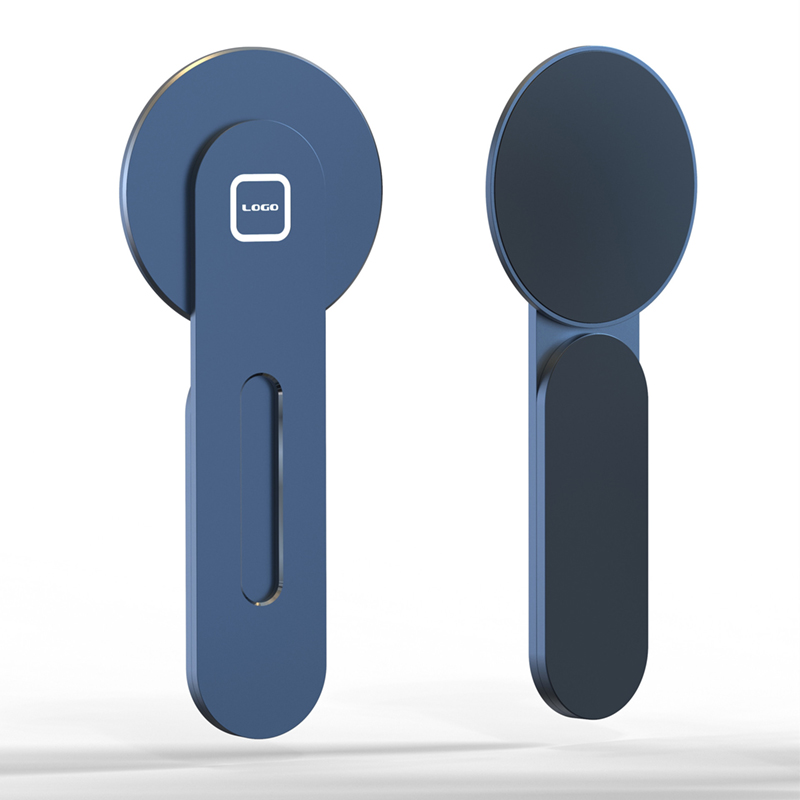 Laptop CellPhone Mount For IPhone 12 Series, Collapsible Metal Paste Base Office Monitor Magnetic Holder Adapt To Magsafe: Style 3