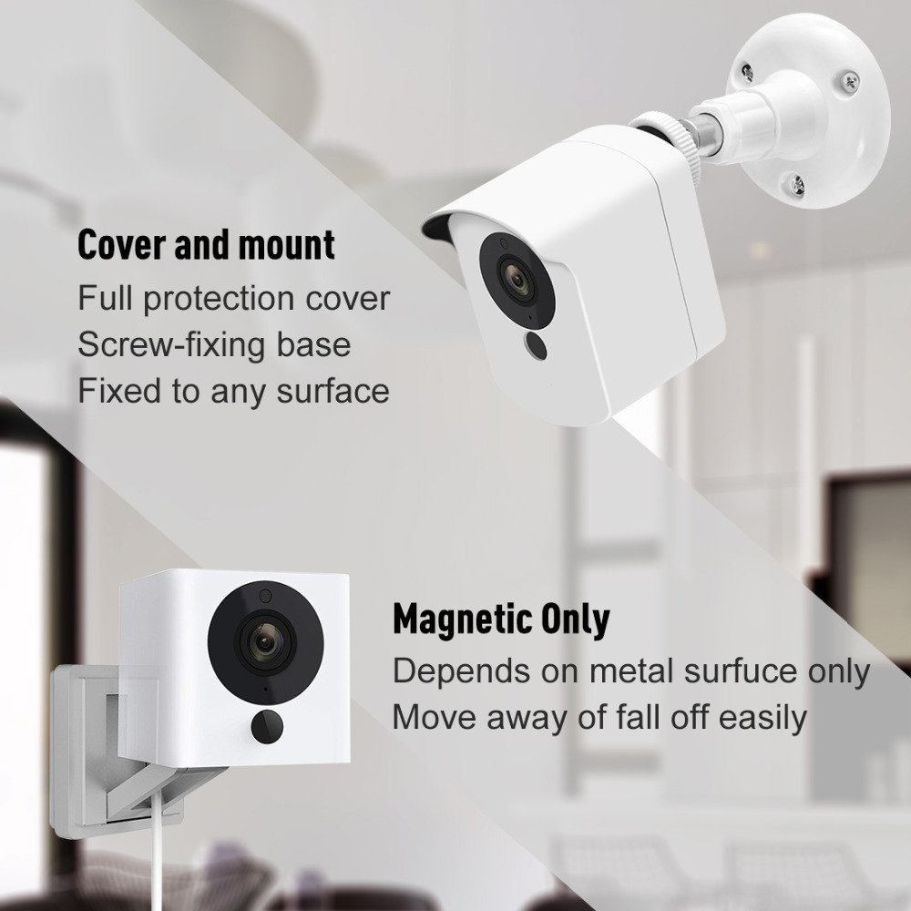 Para Xiaomi Mijia Xiaofang Cámara 1 S/wize soporte de montaje en pared 360 grados ajustable interior/exterior funda de soporte