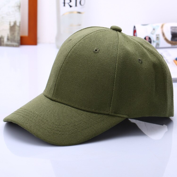 Black Cap Solid Color Baseball Cap Snapback Caps Casquette Hats Fitted Casual Gorras Hip Hop Dad Hats For Men Women Unisex: army green