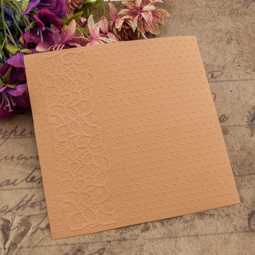 3D Embossing Folders Point Background Plastic Embossing Folder For Scrapbooking DIY Photo Album Card