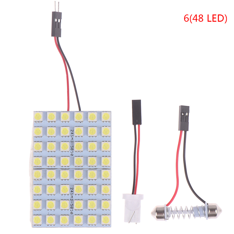 thumbnail image 2 of Brighten Up: 10-Pack Super Bright T10 BA9S Festoon 24-SMD LED Lights For Car Interior (Trunk, Dome, Door) 2 of 6
