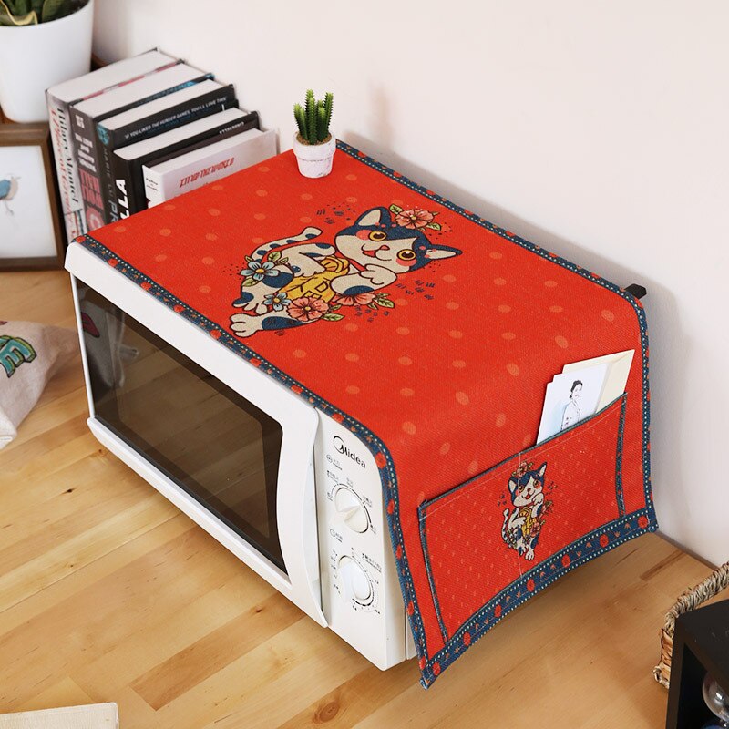 Microwave Oven Cover Fabric Dust Cover Oven Cover Towel microwave cover kitchen aid mixer