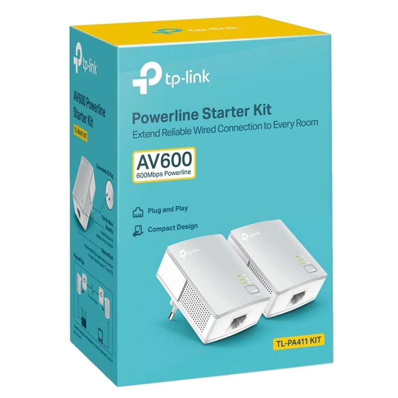 TP-LINK TL-PA411 KIT Powerline AV600 Mini KIT