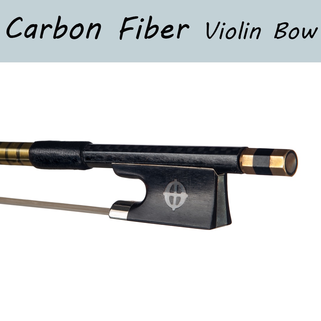Geavanceerde Carbon Fiber Bow 4/4 Strijkstok Grid Carbon Fiber Stick W/Ebbenhout Duurzaam Boog