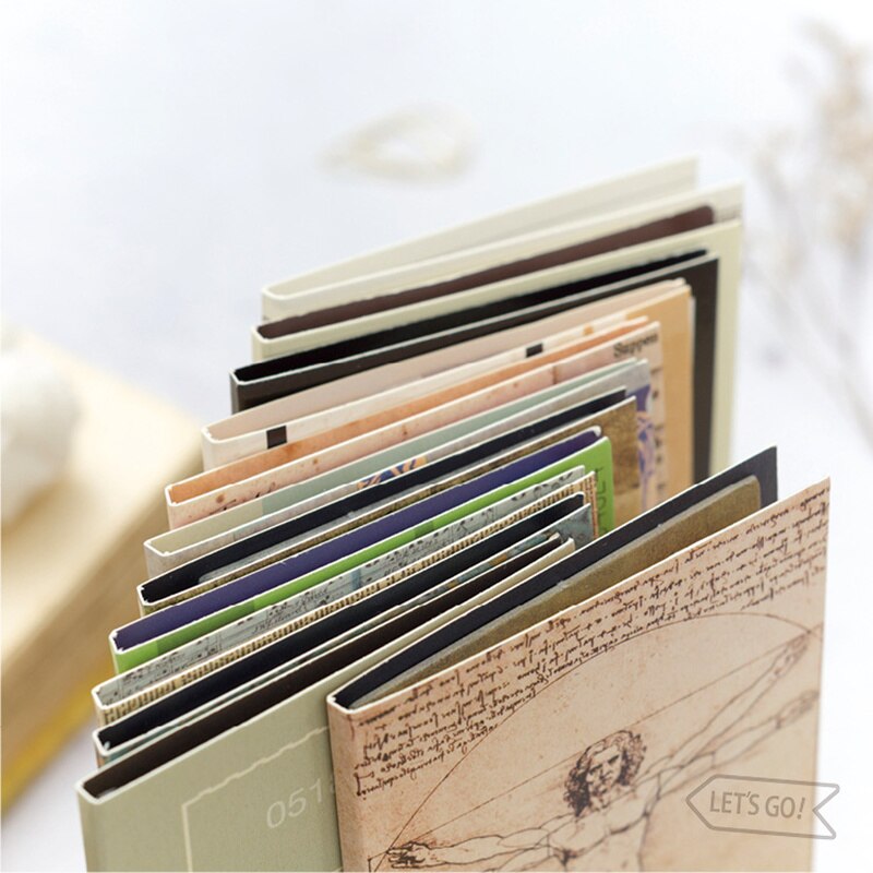 4 Stuks Retro Notebook Memo Pad Set Vintage Note Zwarte Kist Hall Of Fame Bill Historicus Briefpapier Kantoor Schoolbenodigdheden a6303