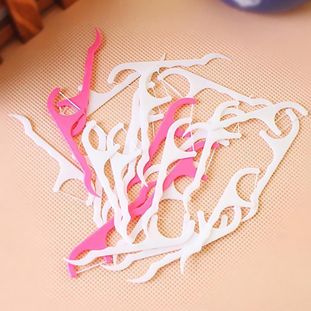 80% 25-250Pcs Dental Floss Flosser Pick Teeth Toothpicks Stick Oral Care Tooth Clean