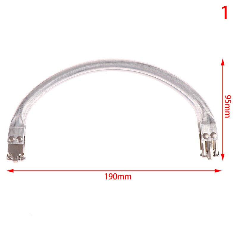 130/190/230/250mm Wolke Arzt Geldbörse Rahmen Metall Aluminium Rohr Rahmen Tasche Griff Kupplung Tasche teile: 1