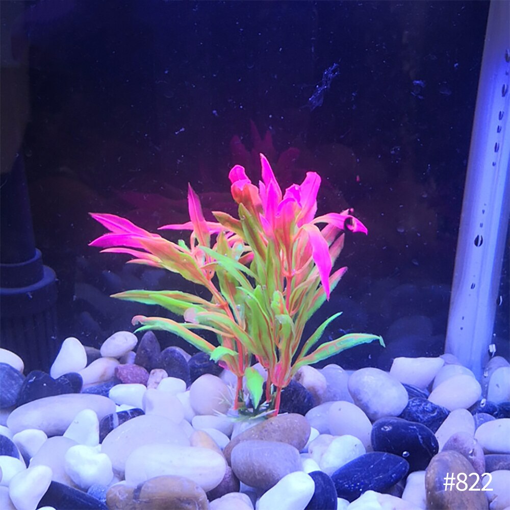 10cm Artificial Aquarium Plant Decoration Fish Tank Simulation Submersible Flower Grass Ornament For Aquarium Underwater Plant: 16