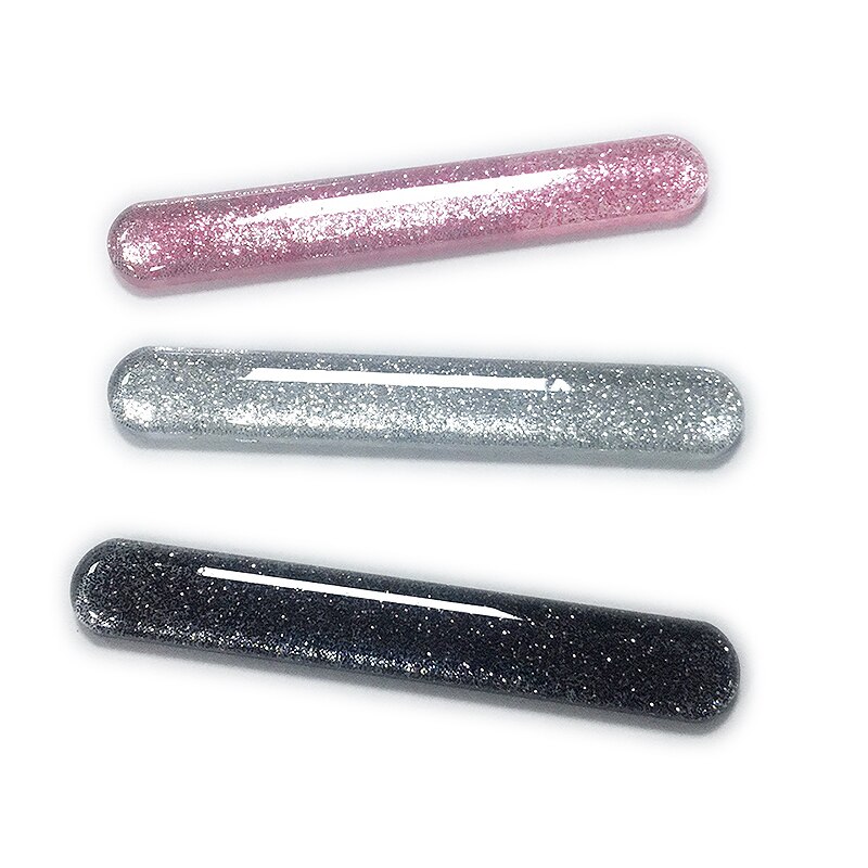 9/12 cm farverige slibende nanoglas neglefil polerede manicure-filer
