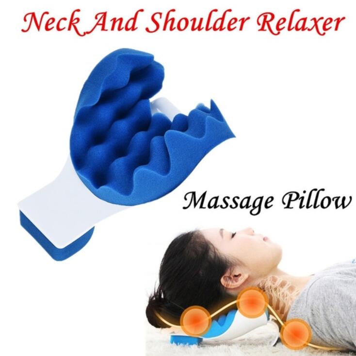Functional Massage Pillow Neck&Shoulder Relaxation Pillow Travel Cushion For Support Neck Health Care Device Relief Pain