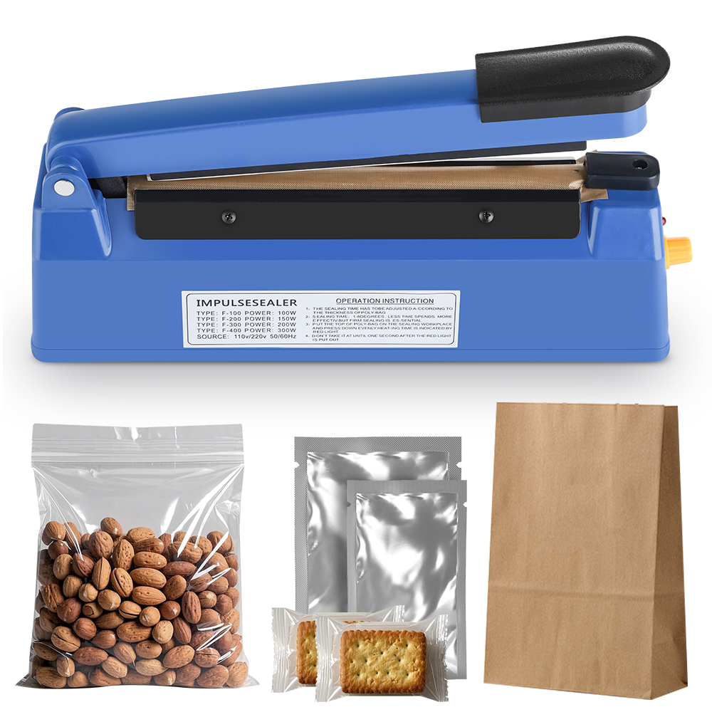 Sealing Machine Electric Heat Sealer Hand Press Vacuum Food Plastic Bag Fast Heat Packaging Machine Heat Bag Sealing