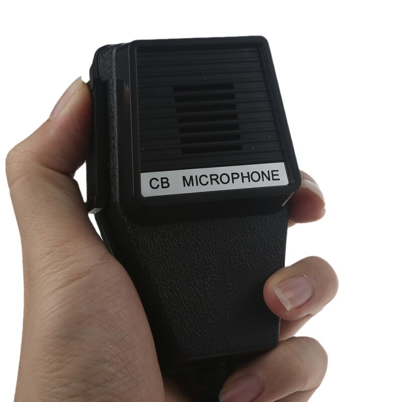 Zwart Cb Microfoon 4 Pin Connector Mic Speaker Voor Cobra Voor Superstar Voor Uniden Voor Audioline Radio Te Vervangen dxac